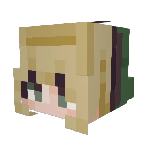 Wilhelmiida Minecraft avatar head, 3D render