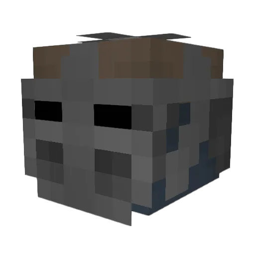 Wilhels Minecraft avatar head, 3D render