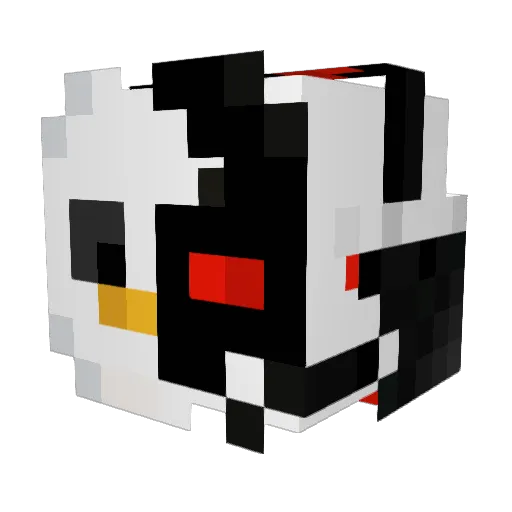 Wilhje Minecraft avatar head, 3D render