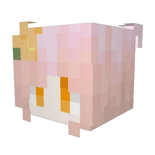 Wiliino Minecraft avatar head, 3D render