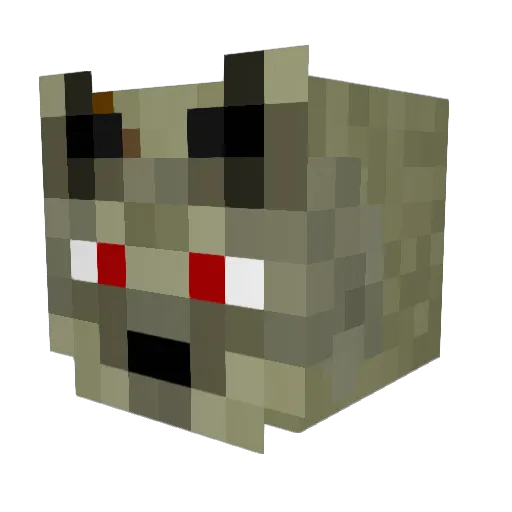 Wilkolak1 Minecraft avatar head, 3D render