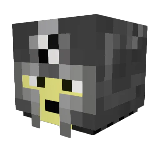 Wilky1234 Minecraft avatar head, 3D render