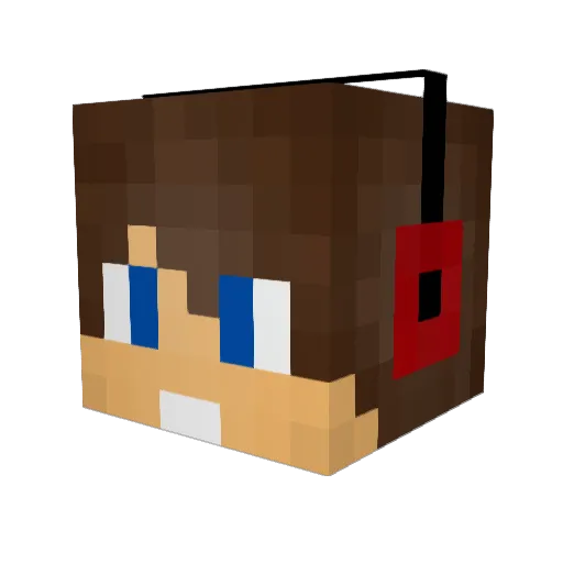Will33_ Minecraft avatar head, 3D render