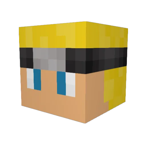WillDaBeast2121 Minecraft avatar head, 3D render
