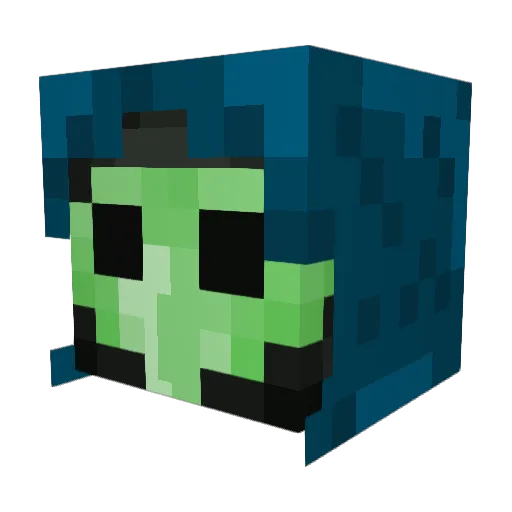 WillDeBeast13 Minecraft avatar head, 3D render