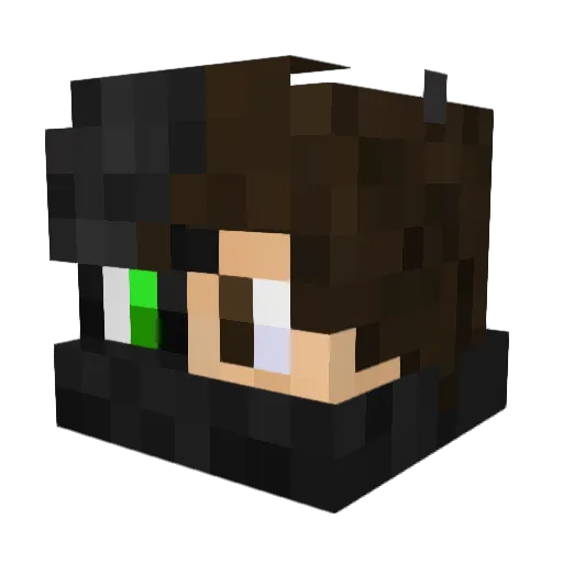 WillEmond07 Minecraft avatar head, 3D render