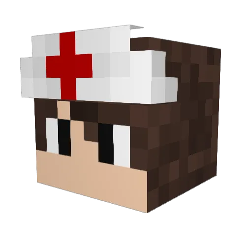 WillH96 Minecraft avatar head, 3D render