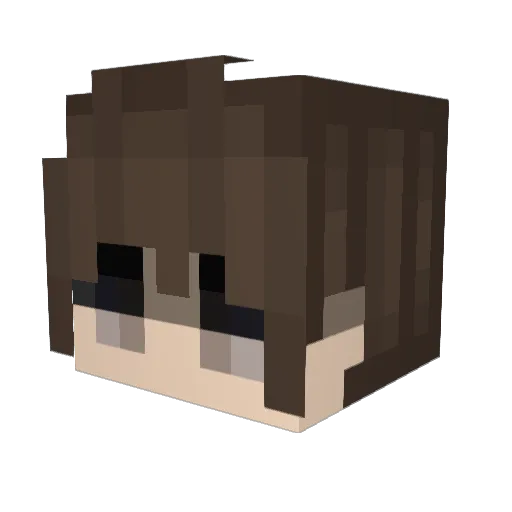 WillHow Minecraft avatar head, 3D render