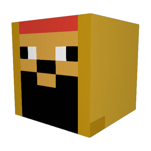 WillLovesGod Minecraft avatar head, 3D render
