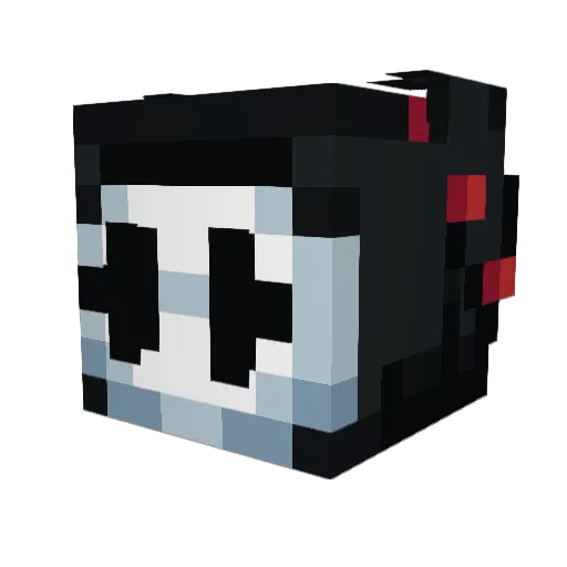 WillNK Minecraft avatar head, 3D render