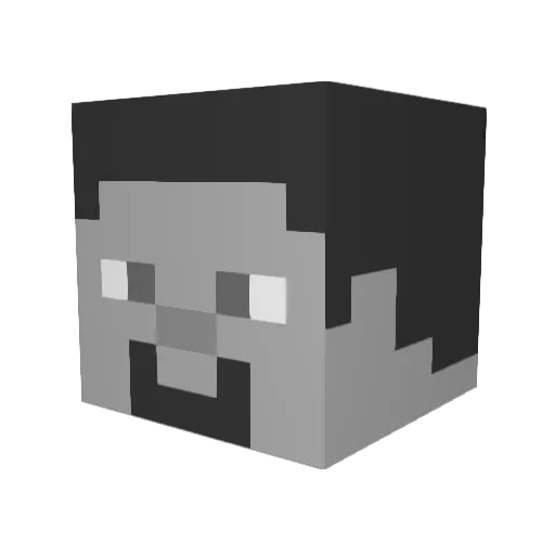 WillOnDaXboxx Minecraft avatar head, 3D render