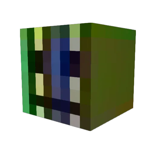 WillPFC Minecraft avatar head, 3D render