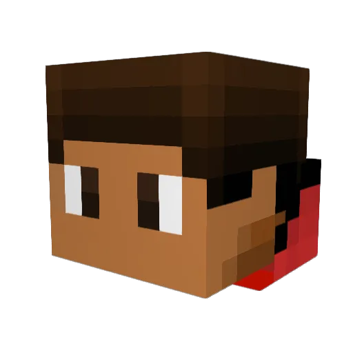 WillScill Minecraft avatar head, 3D render