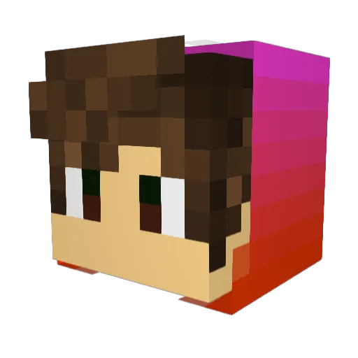 WillTech Minecraft avatar head, 3D render