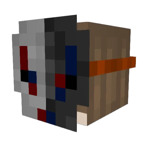 WillTheSnake Minecraft avatar head, 3D render