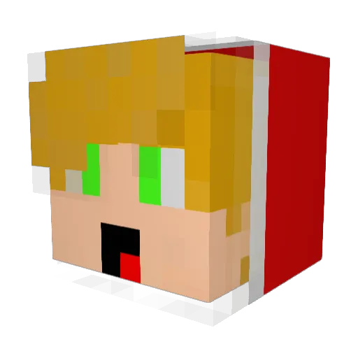 WillWalton Minecraft avatar head, 3D render