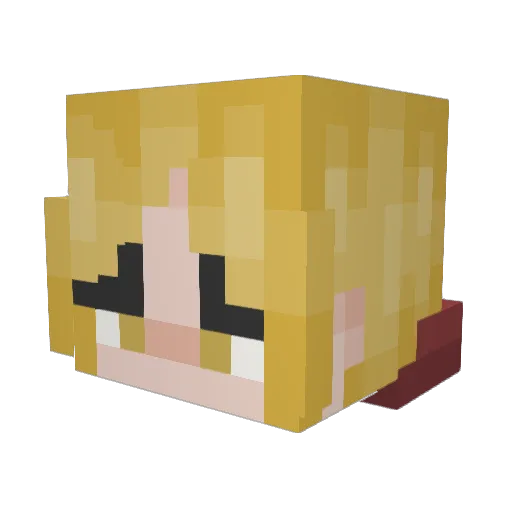 WillWoodruff Minecraft avatar head, 3D render