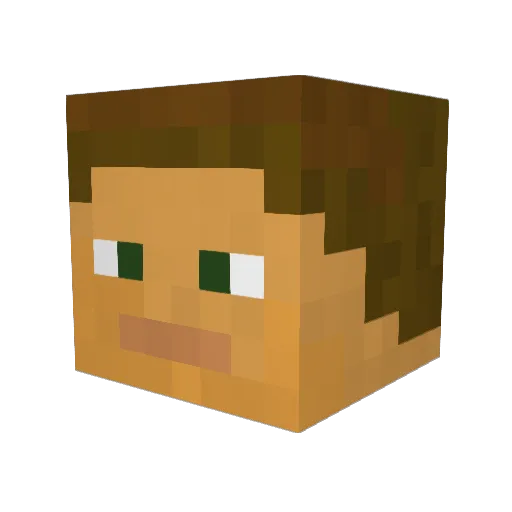 WillZiggles Minecraft avatar head, 3D render