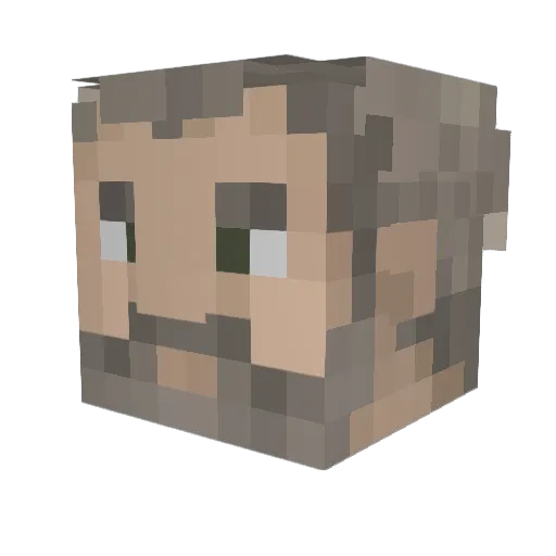 Will_Herbie Minecraft avatar head, 3D render