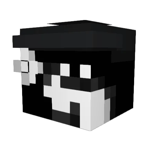 Will_Redd Minecraft avatar head, 3D render