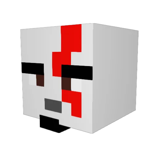Willaismybunga Minecraft avatar head, 3D render