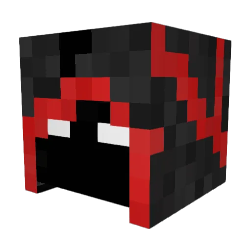 Willax60 Minecraft avatar head, 3D render