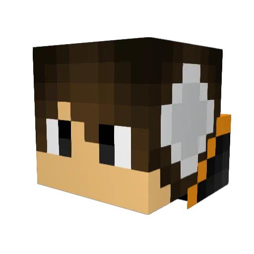 Willb2402 Minecraft avatar head, 3D render