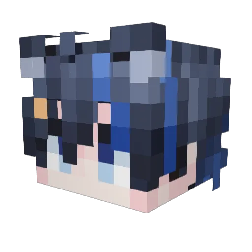 WillbarfZC Minecraft avatar head, 3D render