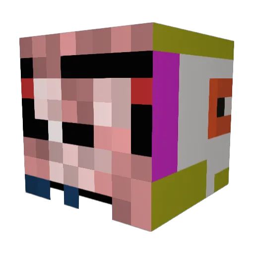 Willdroyd Minecraft avatar head, 3D render