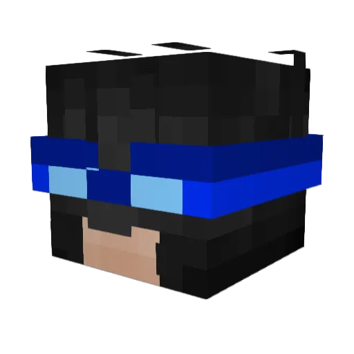 WilleOne2 Minecraft avatar head, 3D render