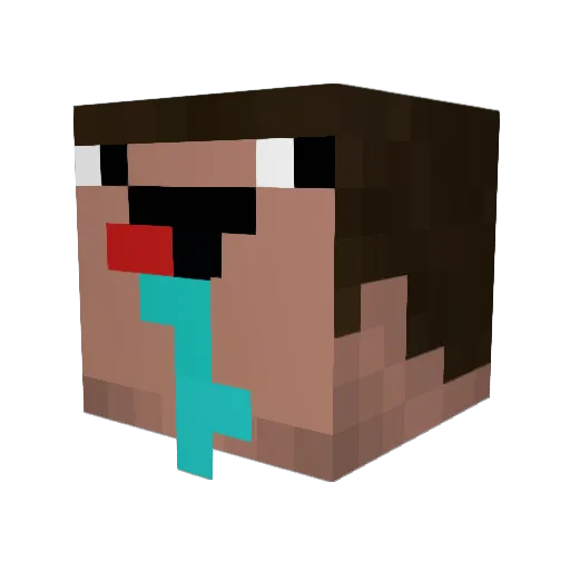 WilleVildkat Minecraft avatar head, 3D render
