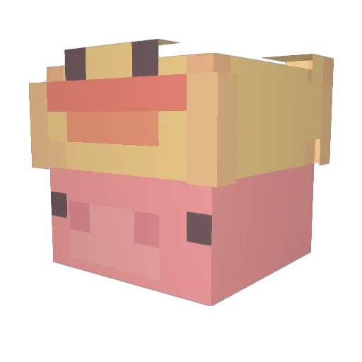 Wille_201 Minecraft avatar head, 3D render