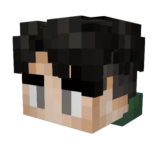 Willeax Minecraft avatar head, 3D render