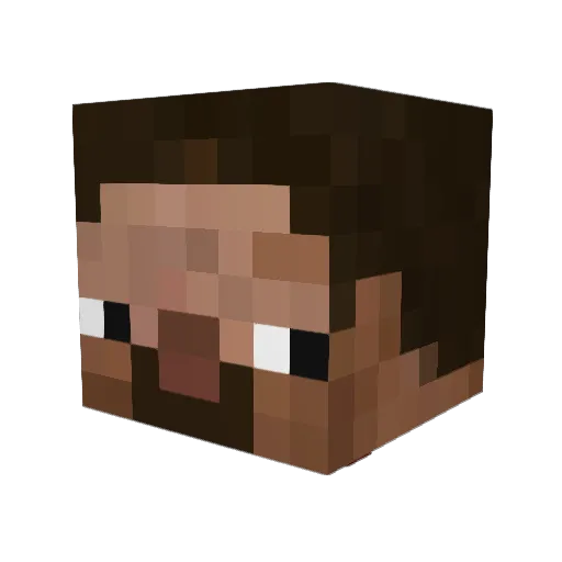 Willero Minecraft avatar head, 3D render