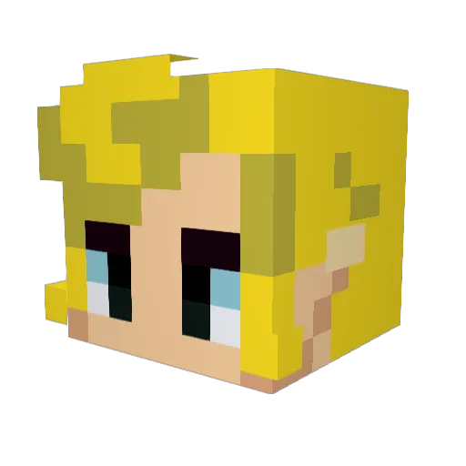 Willester Minecraft avatar head, 3D render