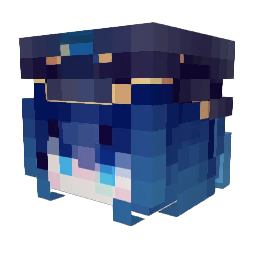 Willheady Minecraft avatar head, 3D render