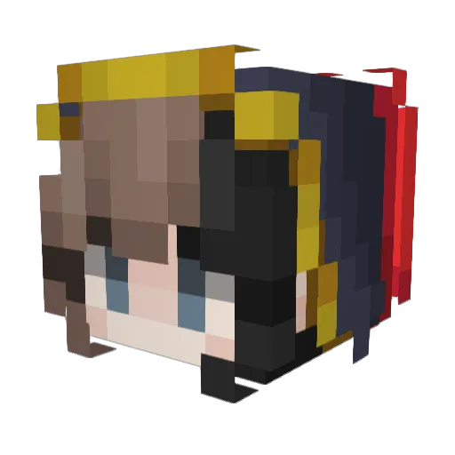 Willi4m Minecraft avatar head, 3D render