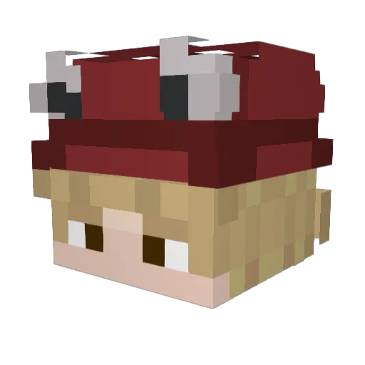 Willi_Sketch Minecraft avatar head, 3D render
