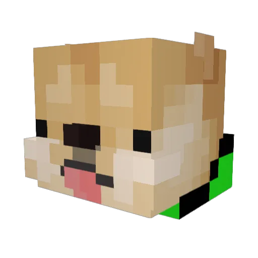 William2dr Minecraft avatar head, 3D render