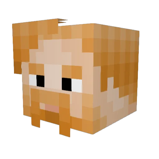 William9631 Minecraft avatar head, 3D render