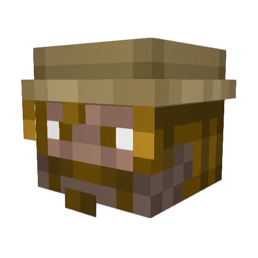 WilliamChris Minecraft avatar head, 3D render