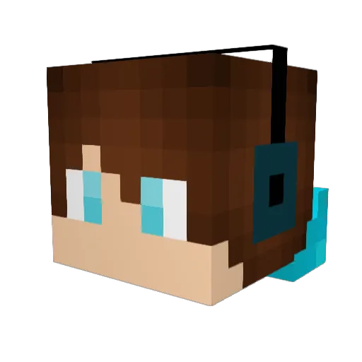 WilliamEWolf Minecraft avatar head, 3D render
