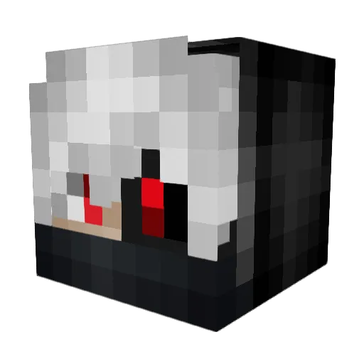 WilliamKidd Minecraft avatar head, 3D render