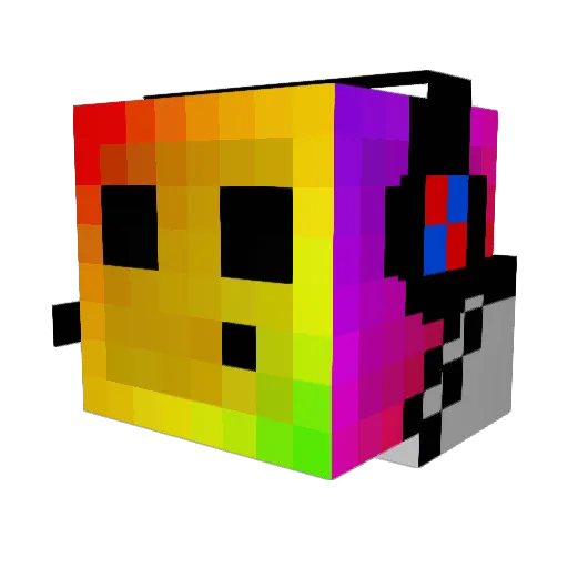WilliamLabs Minecraft avatar head, 3D render