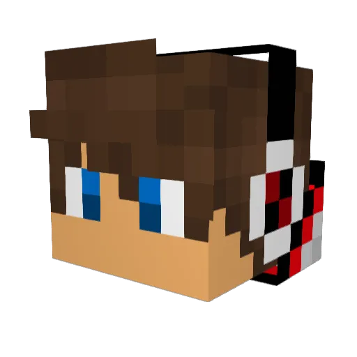 WilliamMB Minecraft avatar head, 3D render