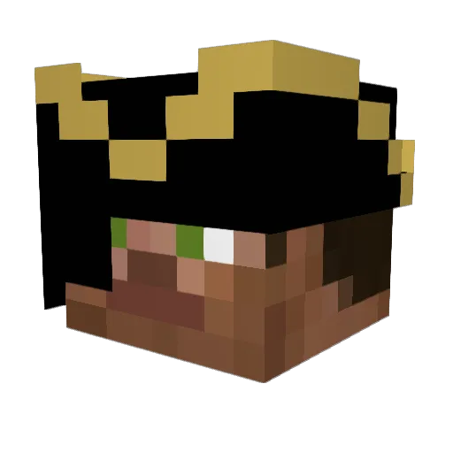 WilliamSail Minecraft avatar head, 3D render