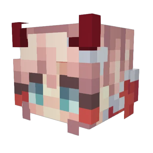 WilliamTacchini Minecraft avatar head, 3D render