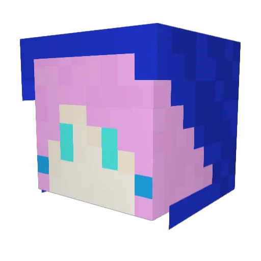 WilliamTheShuai Minecraft avatar head, 3D render