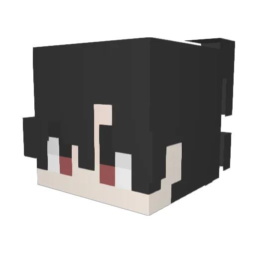 William_224 Minecraft avatar head, 3D render