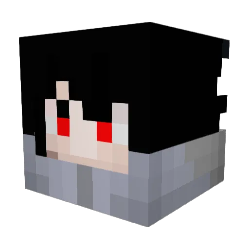 William_Her Minecraft avatar head, 3D render